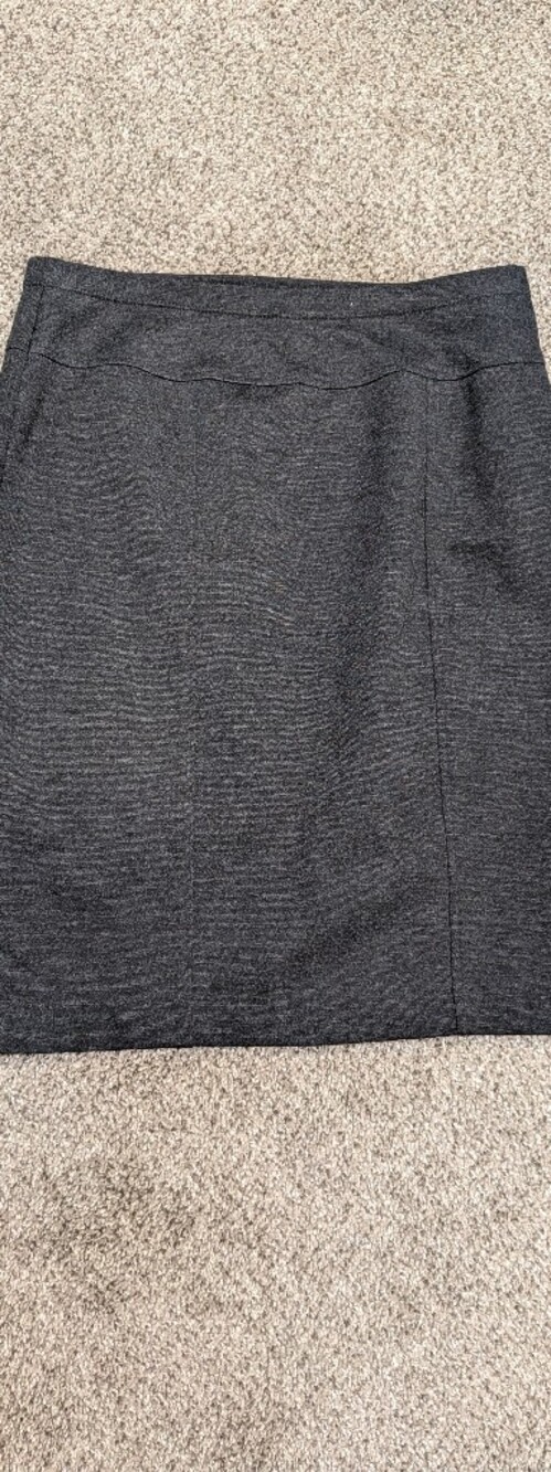 Ellen Tracy Charcoal Pencil Skirt Size Small